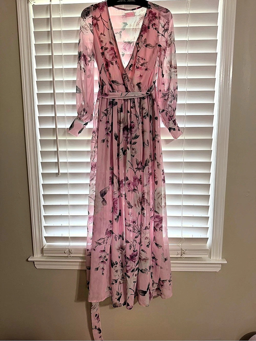 Floral Pink Maxi Dress